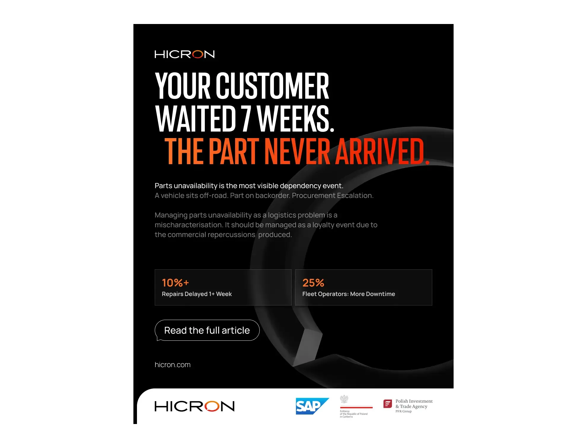 Hicron static LinkedIn post